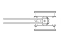 Butterfly valve B DN065 CVC MA E