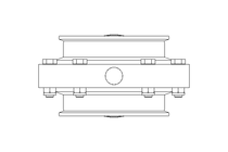 Butterfly valve B DN100 CVC NC E