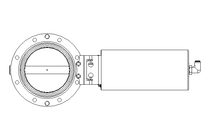 Butterfly valve B DN100 OVO NC E D2