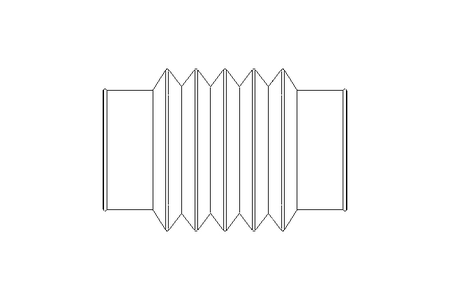 Rubber bellows L=88-180 d=68 EPDM