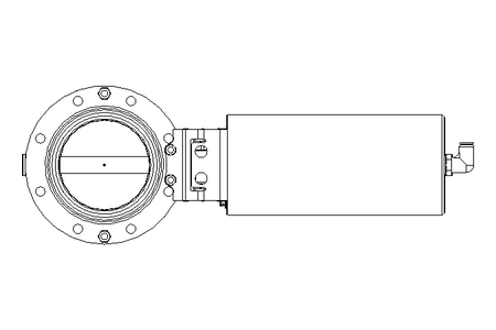 Butterfly valve B DN080 OVO NC E D2