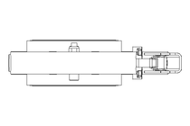 Butterfly valve B DN080 OVO MA E D2