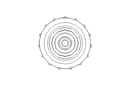 SUPPORT ROLL.D=80X3/3KR 5/8";z=15/KR5/8"