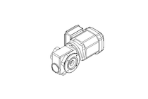 Worm gear motor 0.37kW 76 1/min