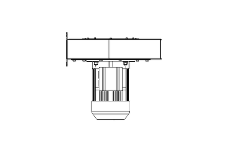 Radial flow fan 460V 3450W