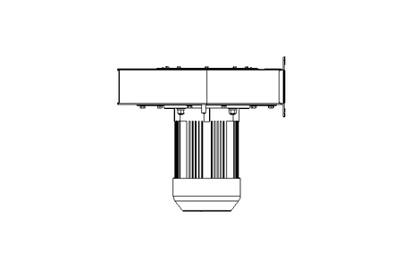 Radial flow fan 460V 3450W