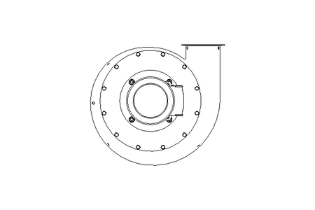 Radial flow fan 460V 3450W