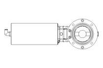 Butterfly valve B DN065 OVO NC E D32