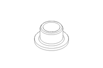 Plain bearing bush J350FM 6x8x12x6x1