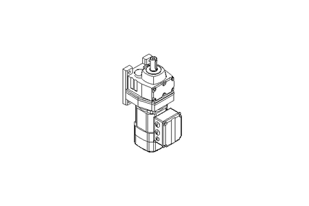 Spur gear motor 0.37kW 18 1/min