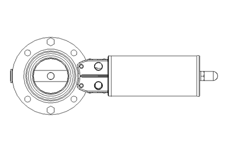 Butterfly valve B DN050 OVO NC E D10