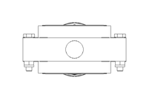 Butterfly valve B DN050 OVO NC E D8