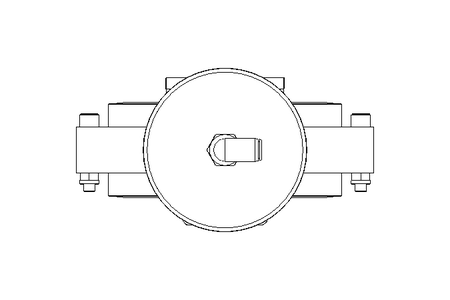 Butterfly valve B DN100 OVO NC E D4