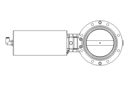 Butterfly valve B DN100 OVO NC E D4