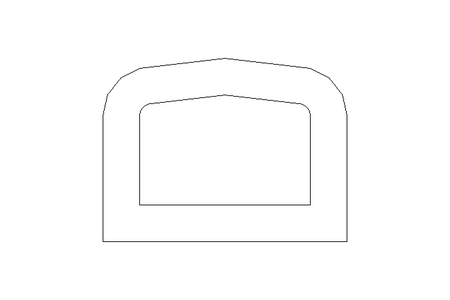 Clampable hollow seal B=10 EPDM