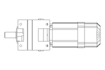 Spur gear motor 0.55kW 37 1/min