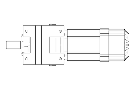 Spur gear motor 0.55kW 37 1/min