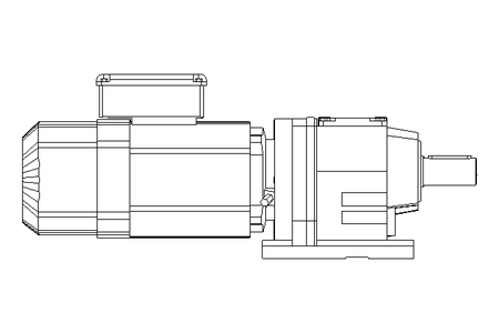 Spur gear motor 0.55kW 37 1/min