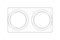 Double pipe clamp D=25 B=30