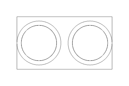 Double pipe clamp D=25 B=30