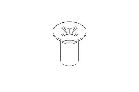 Countersunk head screw M6x12 A2 70