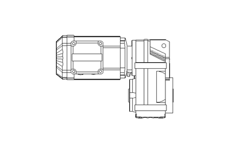 Par.shaft hel. gear motor 0.55kW 20