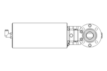 Butterfly valve B DN025 OVO NC E EX