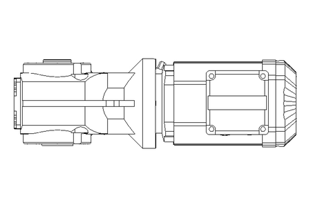 Gear motor 0.55kW 24 1/min