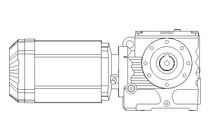 Schneckengetriebemotor 0,55kW 19 1/min