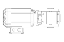 Schneckengetriebemotor 0,55kW 19 1/min