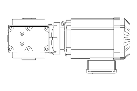 Schneckengetriebemotor 0,55kW 19 1/min