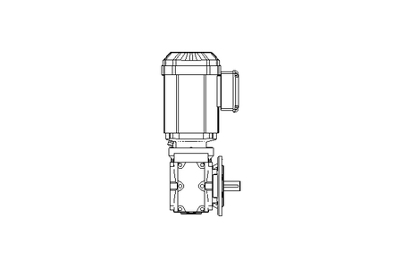 Schneckengetriebemotor 0,55kW 72 1/min