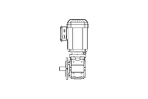 Schneckengetriebemotor 0,55kW 72 1/min