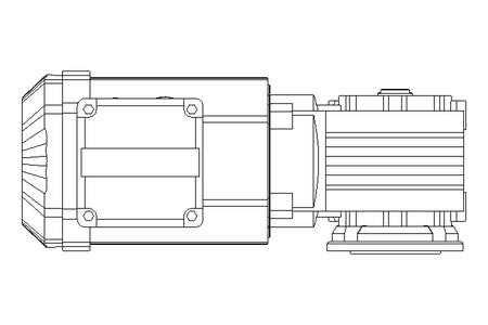 Right-angle geared motor 0.55kW 141