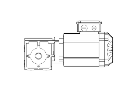 Right-angle geared motor 0.55kW 101