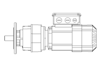 Spur gear motor 0.37kW 169 1/min