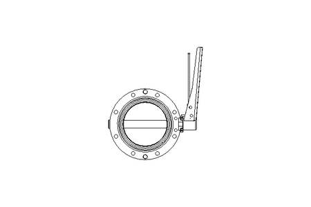 Butterfly valve B DN100 OVO MA H