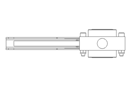 Butterfly valve B DN025 OVO MA H