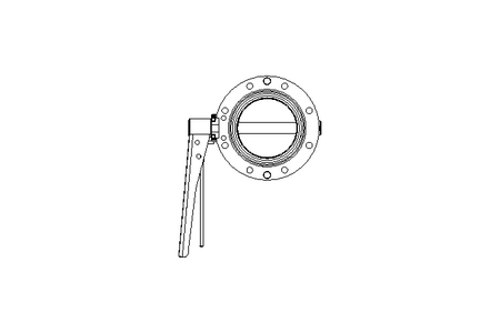 Butterfly valve B DN080 OVO MA H