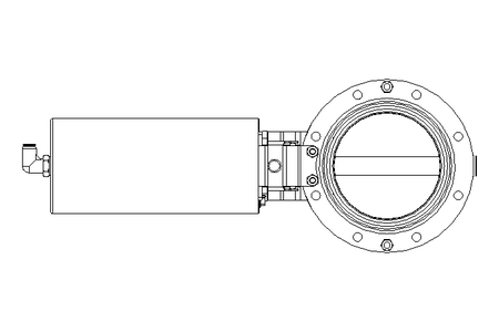 Butterfly valve B DN100 OVO NC H