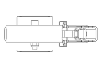 Butterfly valve B DN025 OVO MA F