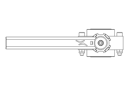 Butterfly valve B DN025 OVO MA F