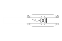 Butterfly valve B DN080 OVO MA F