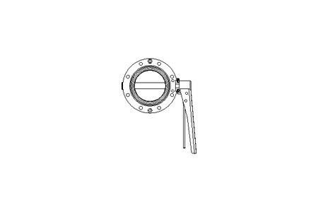 Butterfly valve B DN080 OVO MA F