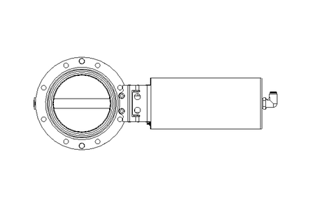 Butterfly valve B DN100 OVO NC F