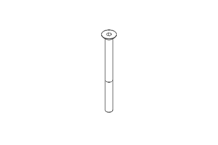 Slotted countersunk screw M4x50 A2 70