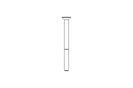 Slotted countersunk screw M4x50 A2 70