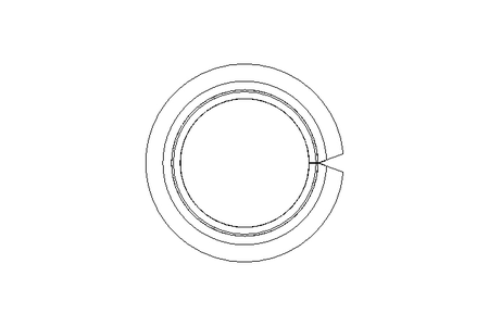 Plain bearing bush 15x17x23x9x1