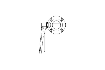 Butterfly valve B DN050 WVM MA F