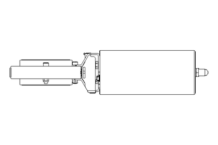 Butterfly valve B DN080 OVO NC V